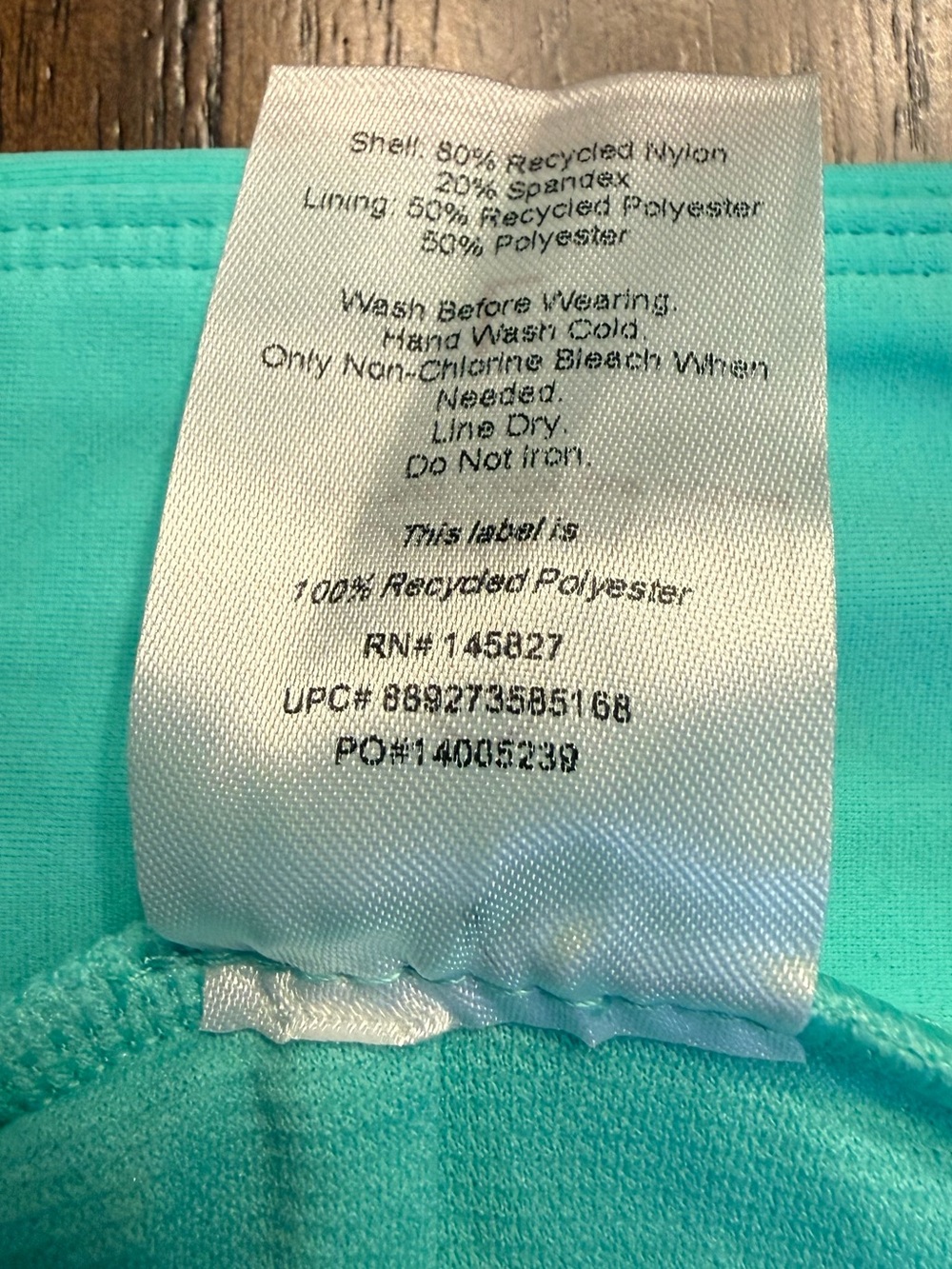 NWT Women’s Turquoise Swim boy shorts Eco Swim - Picture 5 of 5